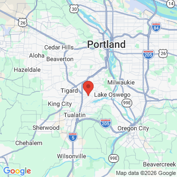 Map to The Van Orman Dental Group office in Lake Oswego, OR