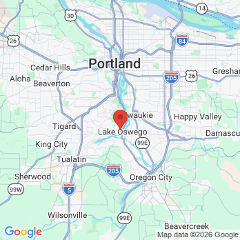 Map to The Dental Studio office in Lake Oswego, OR