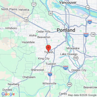 Map to  office in Tigard, OR