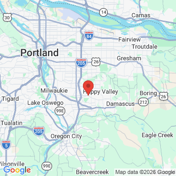 Map to Sunnyside Dentistry for Children office in Clackamas, OR