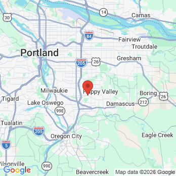 Map to Sunnybrook Family Dental office in Clackamas, OR
