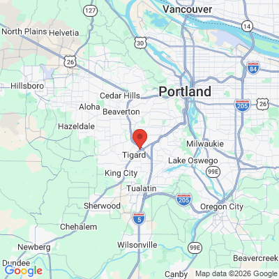 Map to  office in Tigard, OR