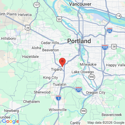 Map to  office in Tigard, OR
