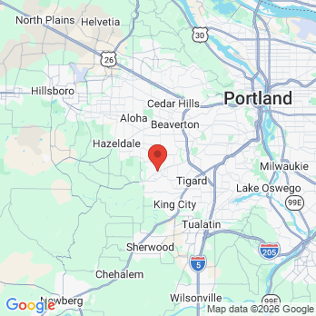 Map to Murray Scholls Family Dental office in Beaverton, OR