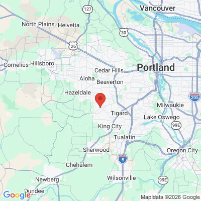 Map to Murray Scholls Family Dental office in Beaverton, OR
