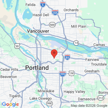 Map to Trillium Dental office in Portland, OR