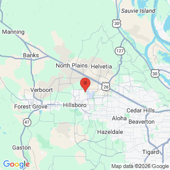 Map to Onsite Dental office in Hillsboro, OR