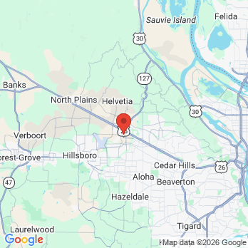 Map to Cornelius Pass Dental Excellence office in Hillsboro, OR