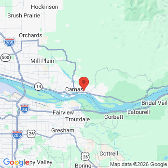 Map to Harmony Dental office in Washougal, WA