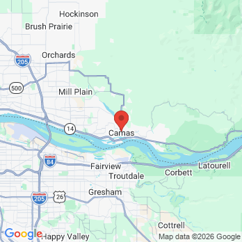 Map to Design Dentistry office in Camas, WA