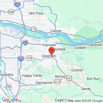 Map to Jeremy Archibald DDS PC office in Gresham, OR