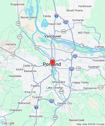 Map to Princess Dental Staffing Agency office in Portland, OR