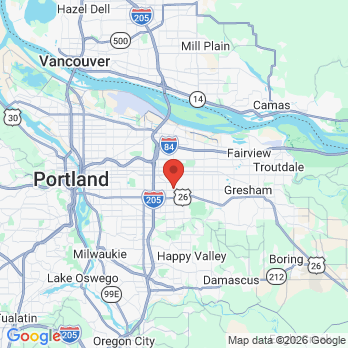 Map to Rose City Dental Care office in Portland, OR
