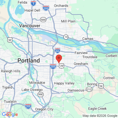 Map to Rose City Dental Care office in Portland, OR