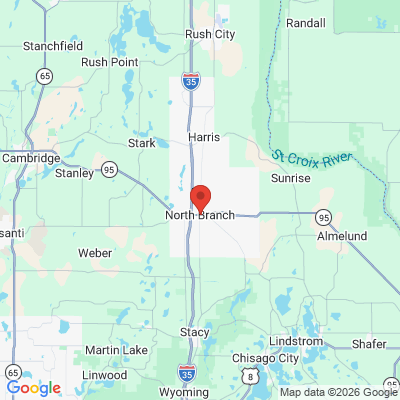 Map to  office in North Branch, MN
