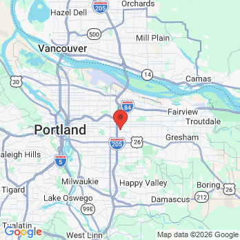 Map to David N Carothers DDS, East Portland Dentist office in Portland, OR