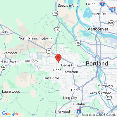 Map to  office in Beaverton, OR