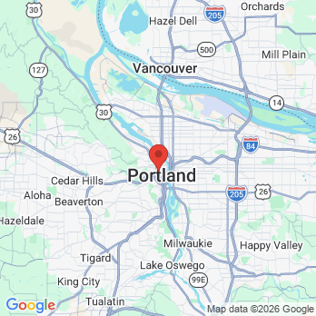 Map to West End Dental office in Portland, OR