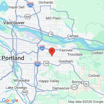 Map to East City Dental - Dr. Thomas Mosley office in Portland, OR