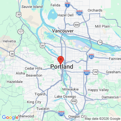 Map to Portland Dentistry office in Portland, OR