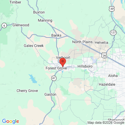 Map to  office in Forest Grove, OR