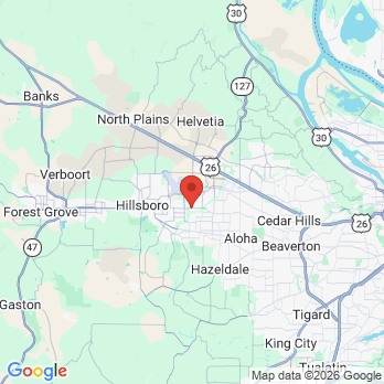 Map to Infinity Dental Care office in Hillsboro, OR