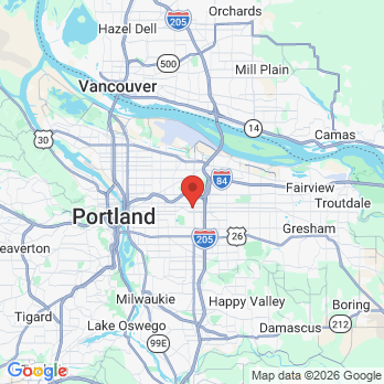 Map to Portland City Dental office in Portland, OR