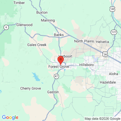 Map to  office in Forest Grove, OR