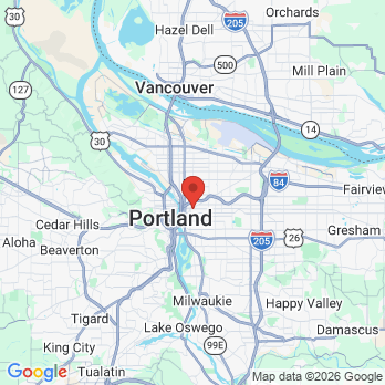 Map to East Burn Dentistry & Implants office in Portland, OR