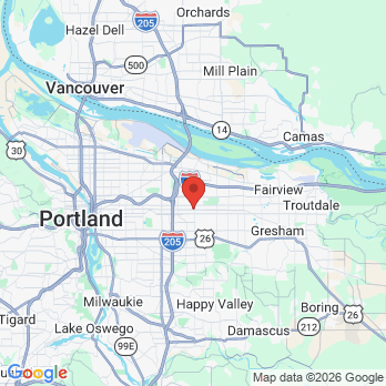 Map to Naughton Dental office in Portland, OR