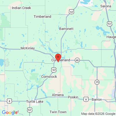 Map to  office in Cumberland, WI