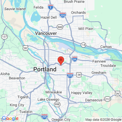 Map to North Tabor Dental office in Portland, OR