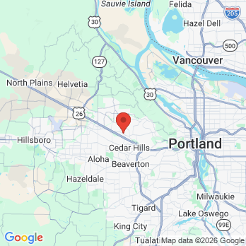 Map to Aesthetic Smiles office in Portland, OR