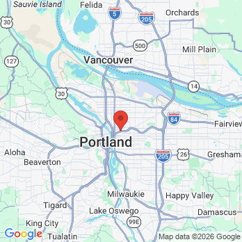 Map to Concorde Dental Hygiene Clinic office in Portland, OR