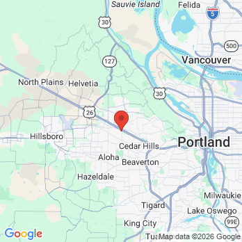 Map to Tanasbourne Family Dental office in Beaverton, OR