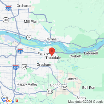 Map to Eastside Dental Clinic office in Troutdale, OR