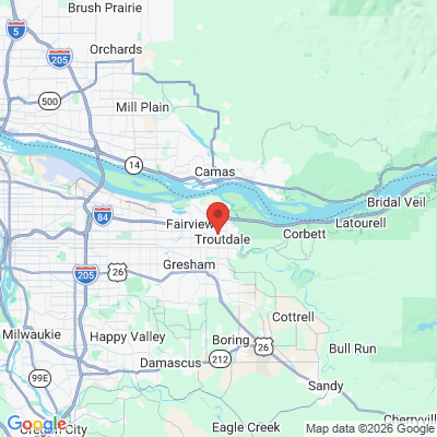 Map to Eastside Dental Clinic office in Troutdale, OR