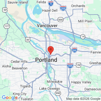 Map to Richard D. Mercer DMD office in Portland, OR