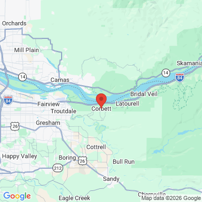 Map to  office in Corbett, OR