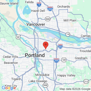 Map to Hollywood Family Dentistry office in Portland, OR