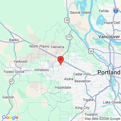 Map to  office in Hillsboro, OR
