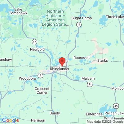 Map to  office in Rhinelander, WI