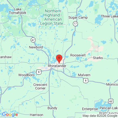 Map to  office in Rhinelander, WI