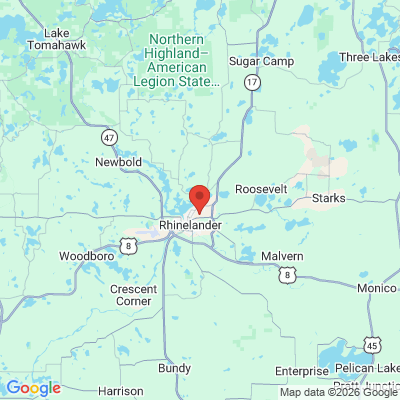 Map to  office in Rhinelander, WI