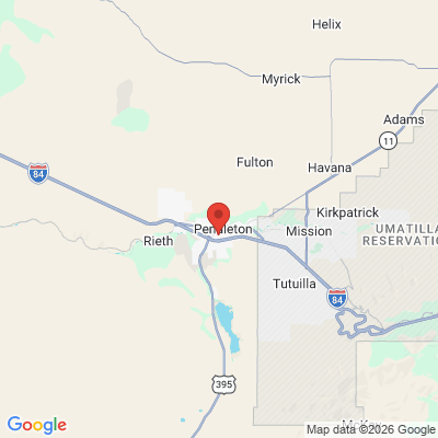 Map to  office in Pendleton, OR