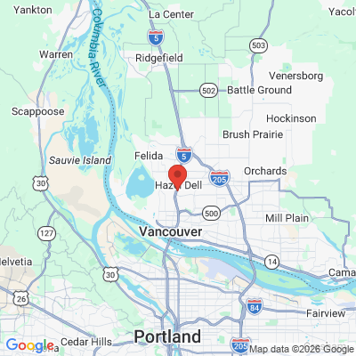 Map to  office in Hazel Dell, WA