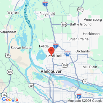 Map to Granite Dental office in Vancouver, WA