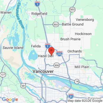 Map to creative smiles office in Vancouver, WA