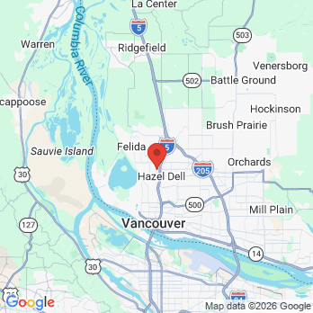 Map to Collins Family and Implant Dentistry office in Vancouver, WA
