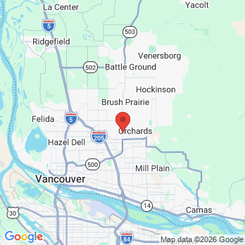 Map to Deluna Kids Dental office in Vancouver, WA